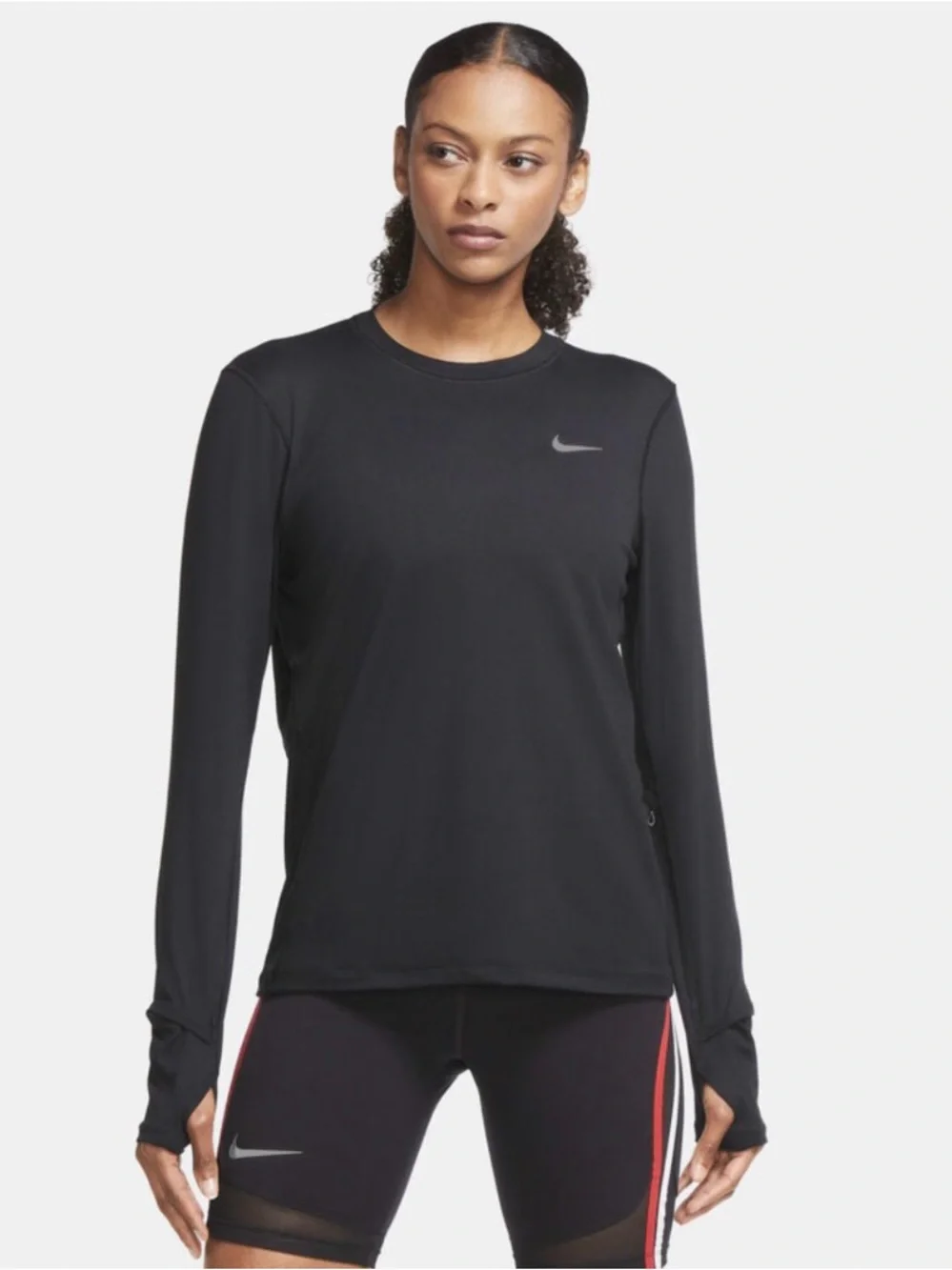 Nike Women’s Black Long-Sleeve Dri-FIT Training Top Small